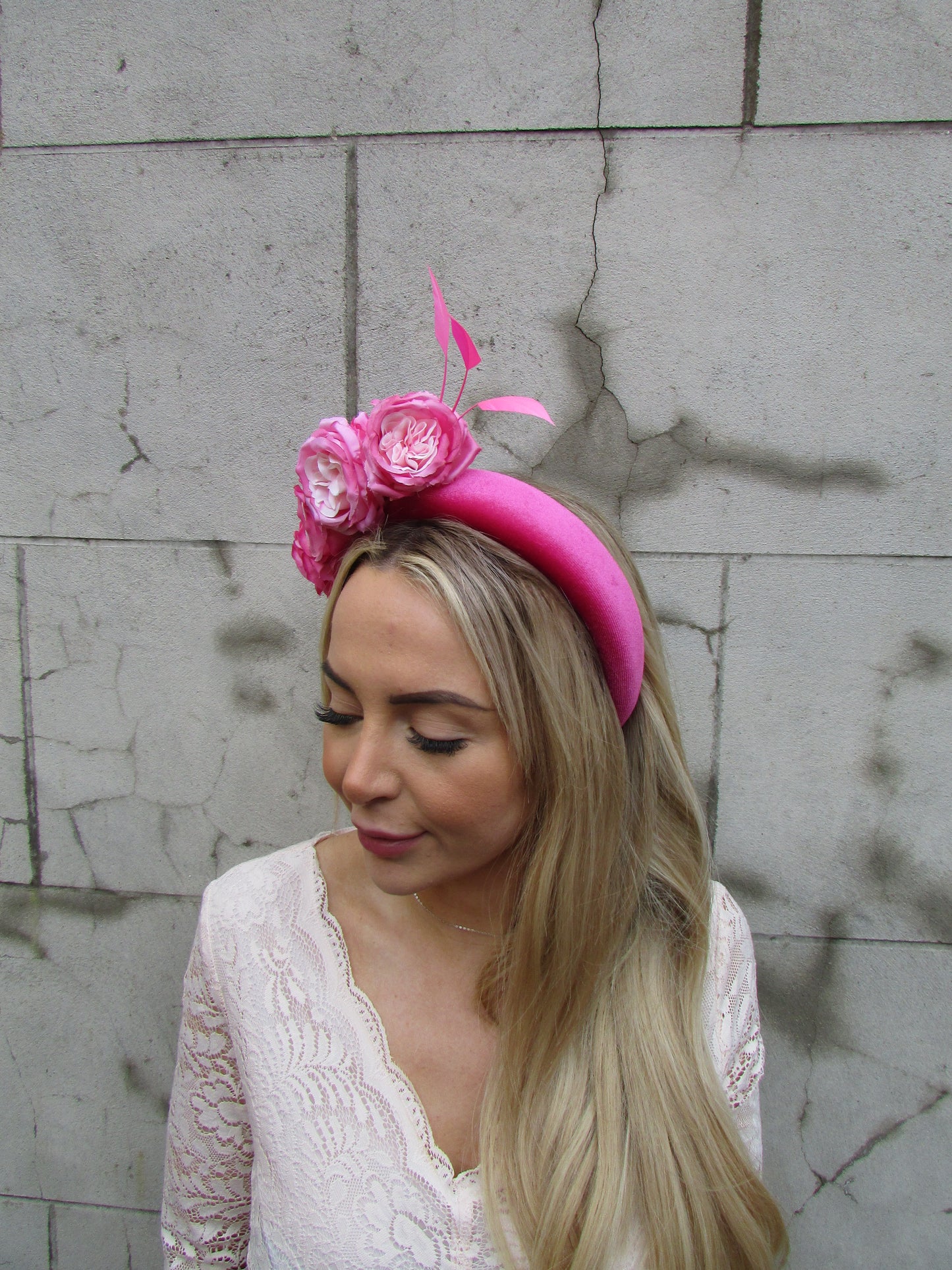 Pink Peony Flower Headpiece