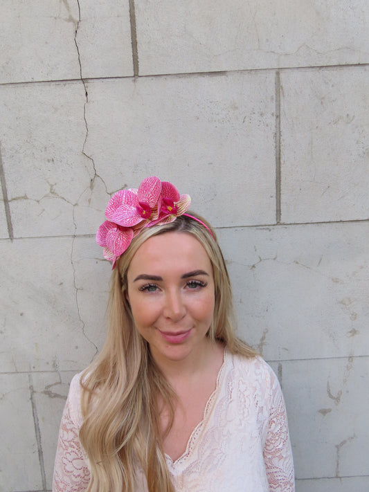 Pink Orchid Headband