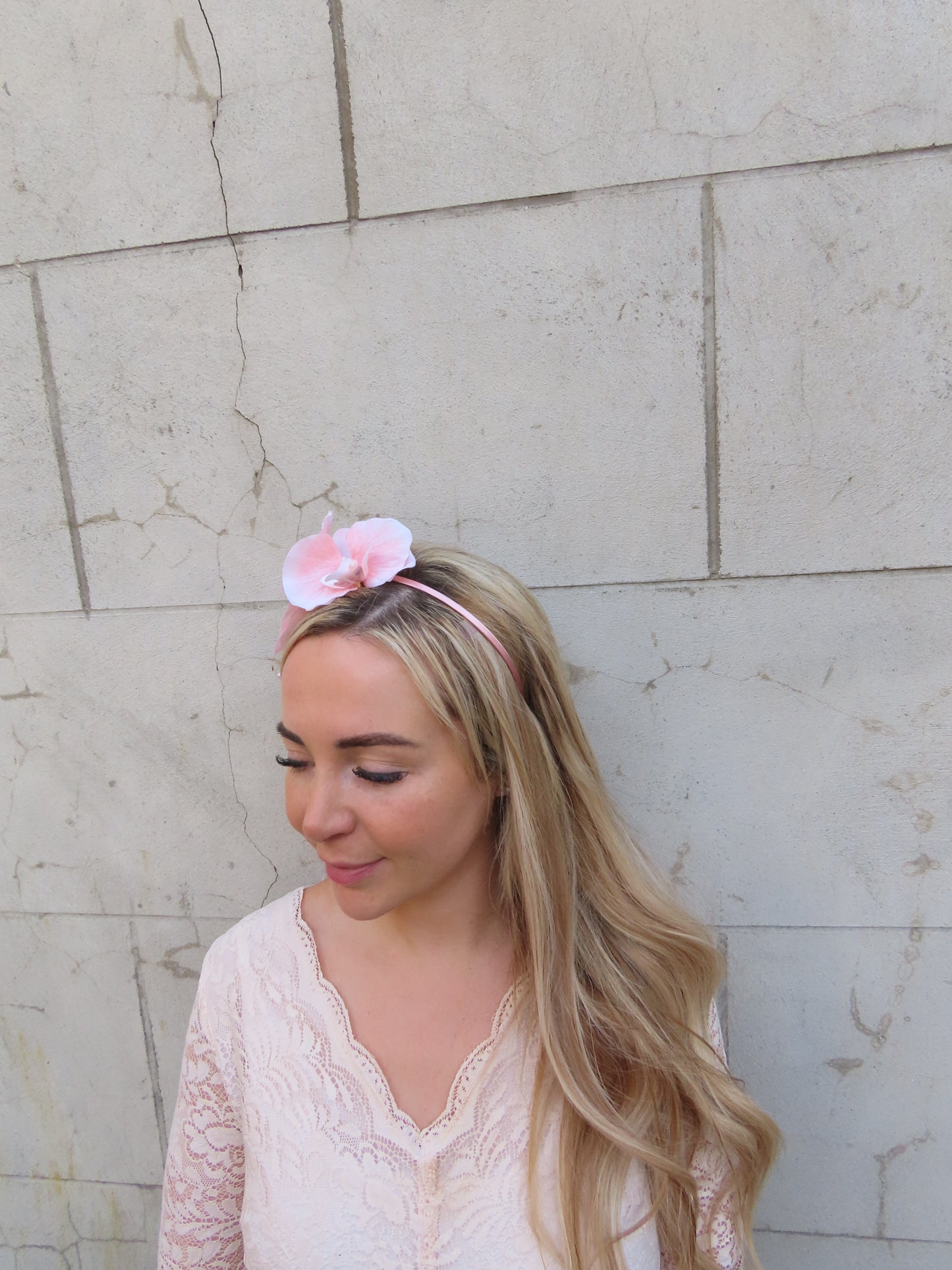 Blush Pink Orchid Headpiece