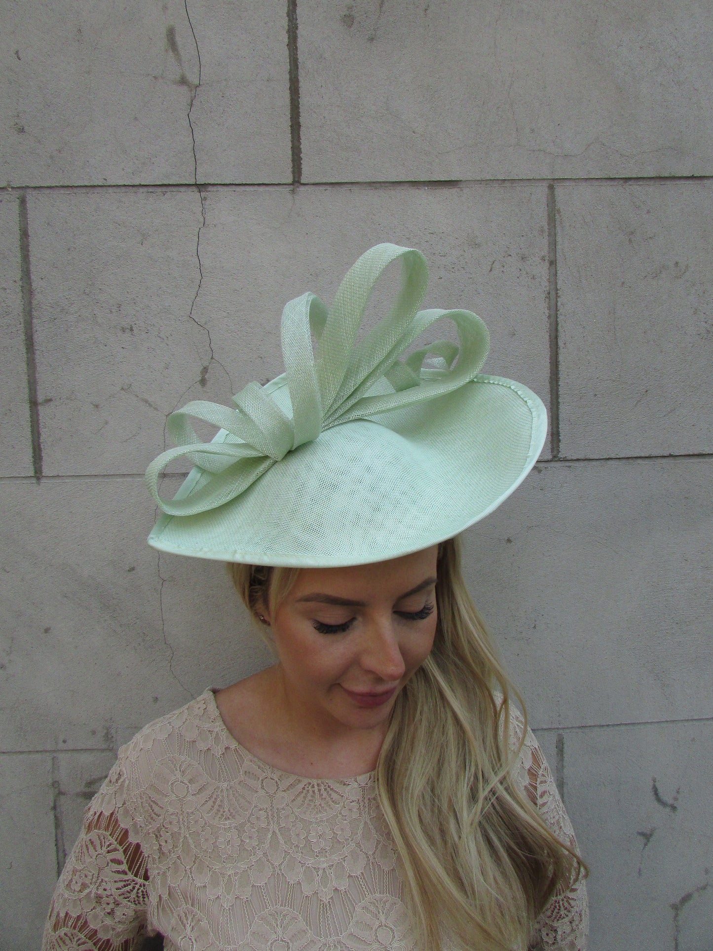 Large Mint Green Teardrop Hat