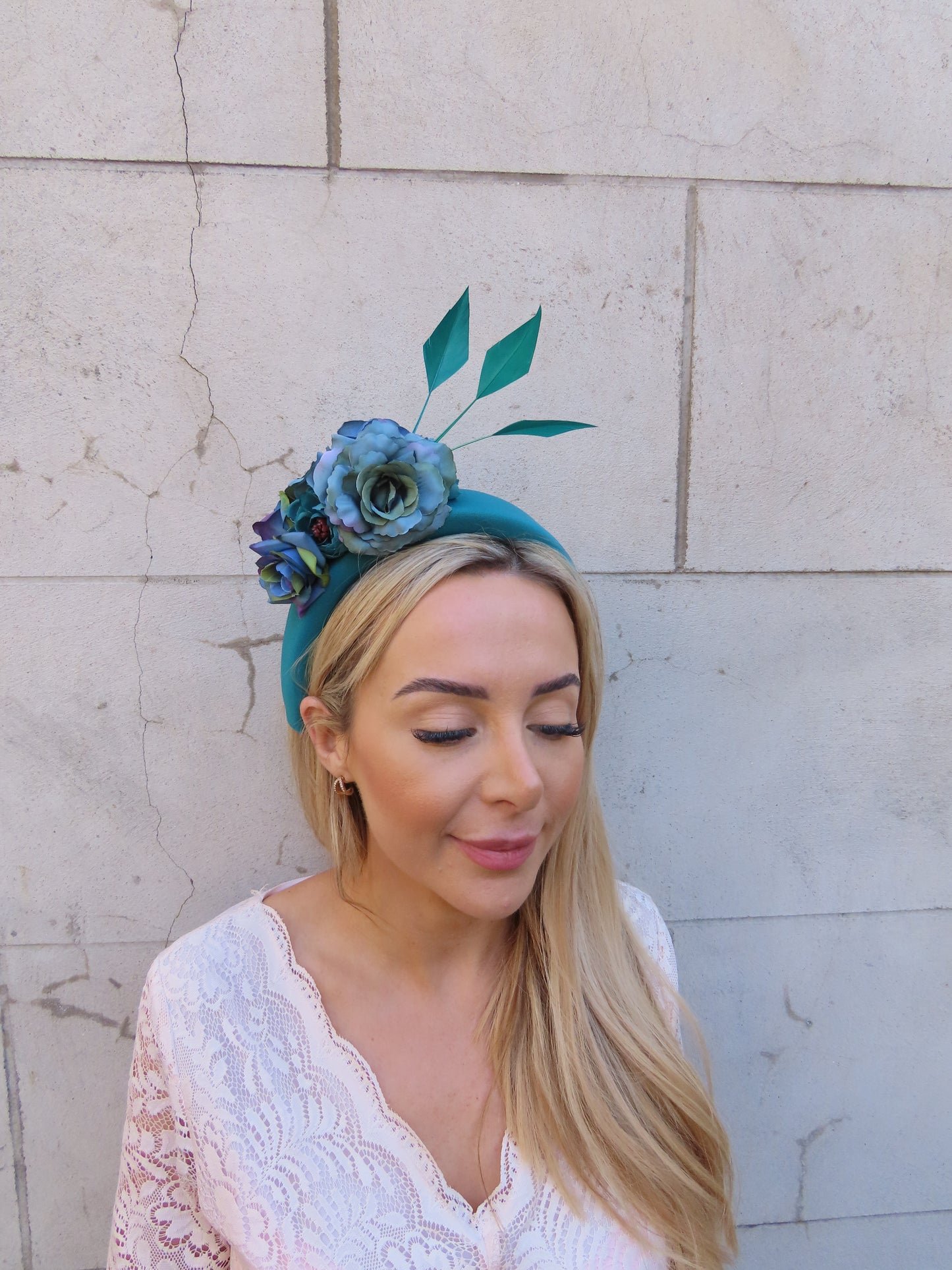 Jade Floral Fascinator Headband