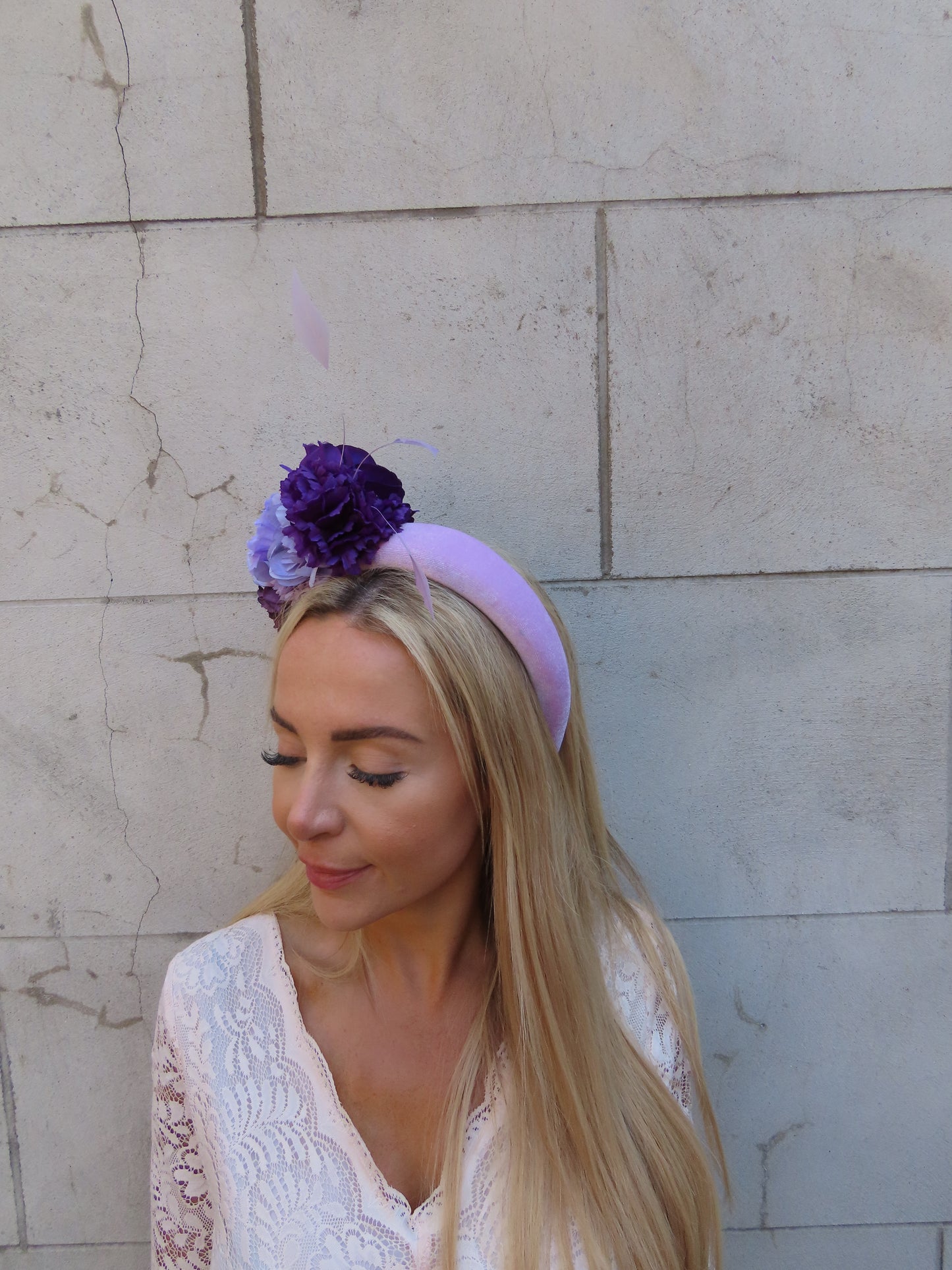 Lilac & Purple Flower Fascinator Headpiece