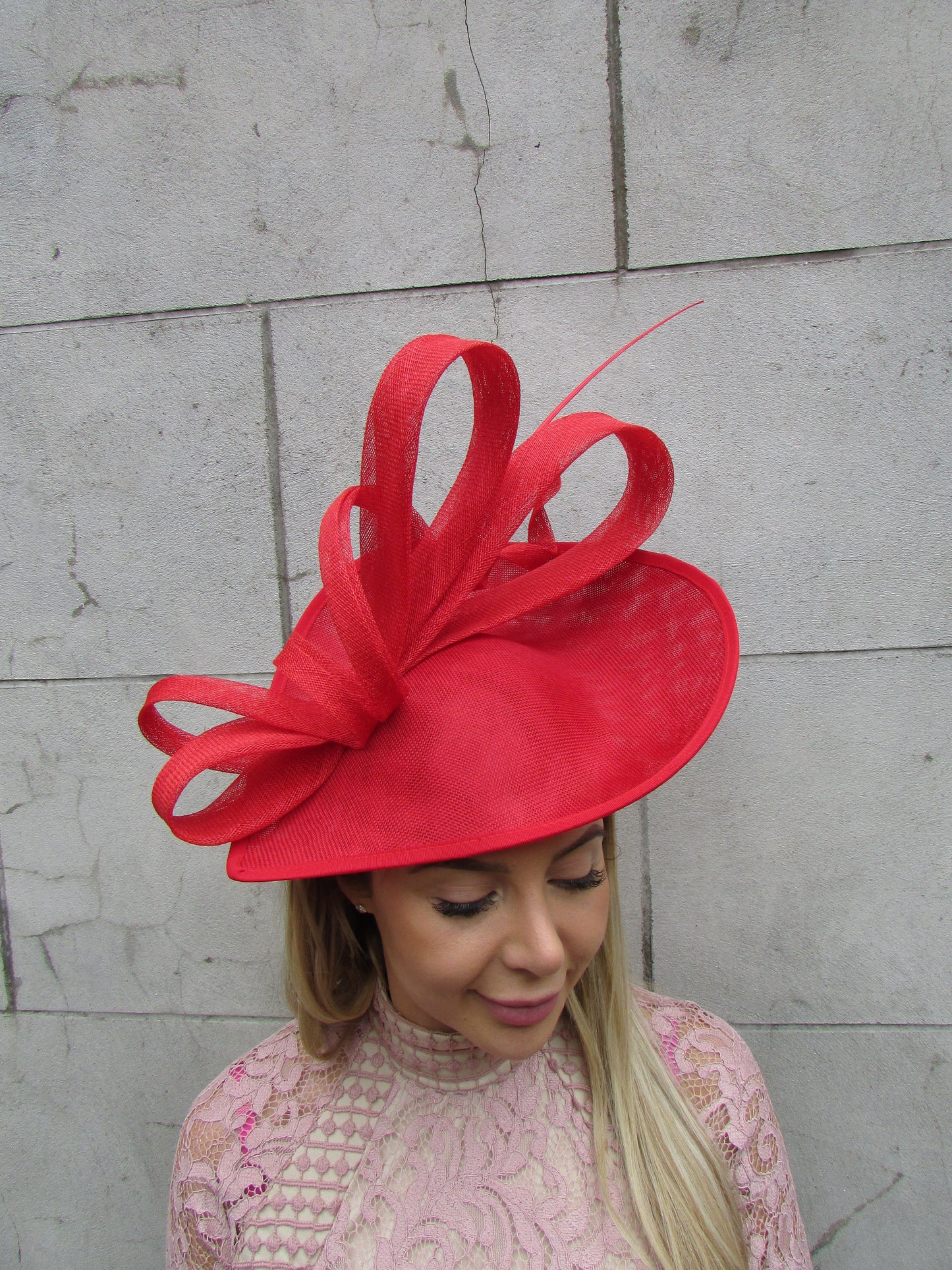 Large Red Statement Teardrop Hatinator