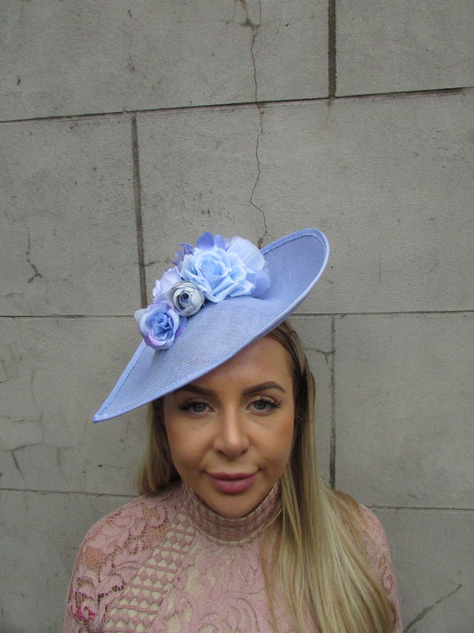 Large Cornflower Blue Teardrop Hatinator