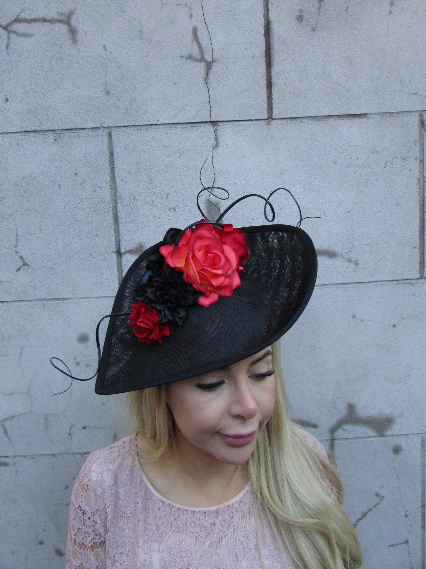 Black Orange & Red Large Hatinator