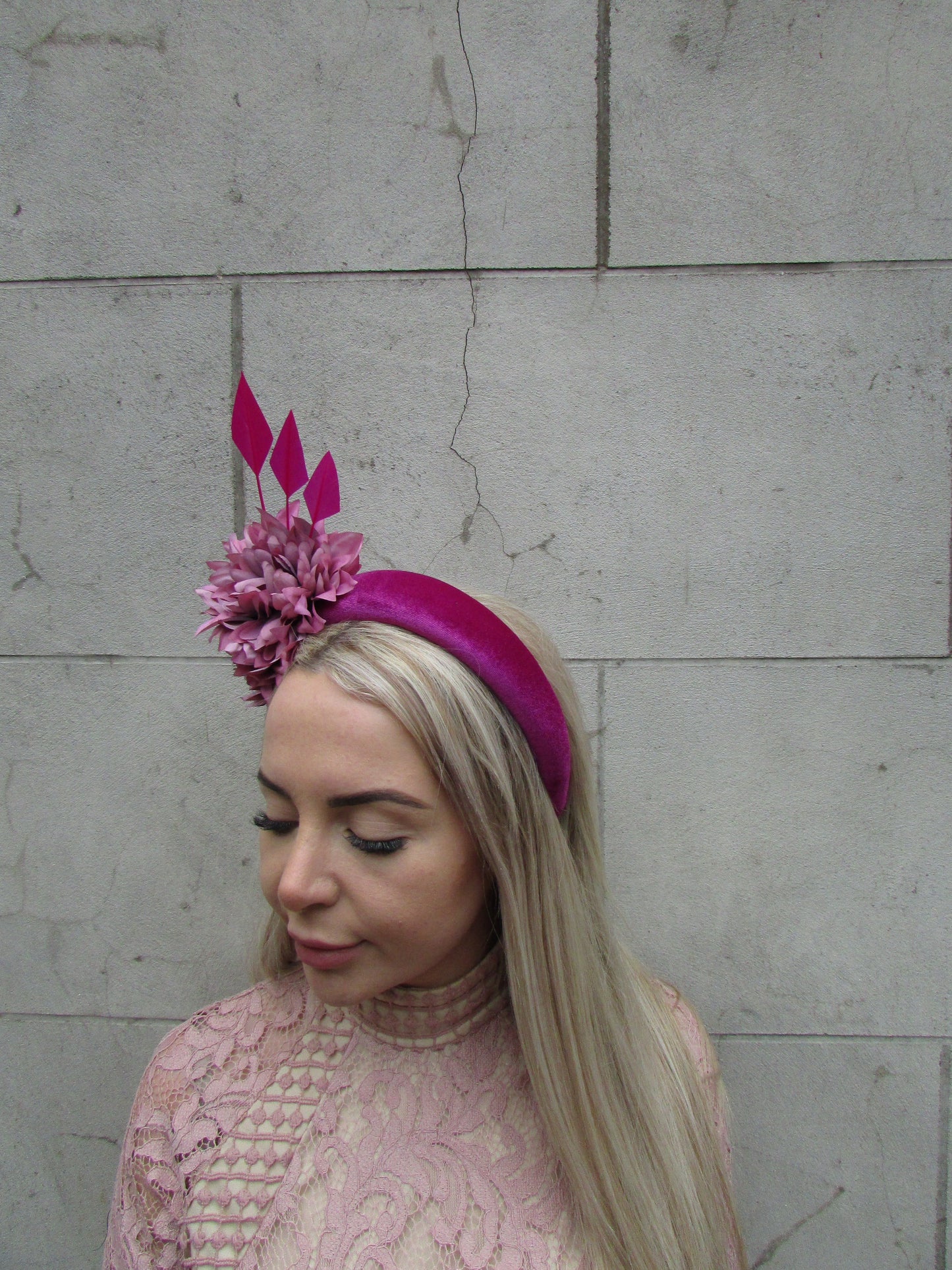 Magenta Dewberry Fascinator