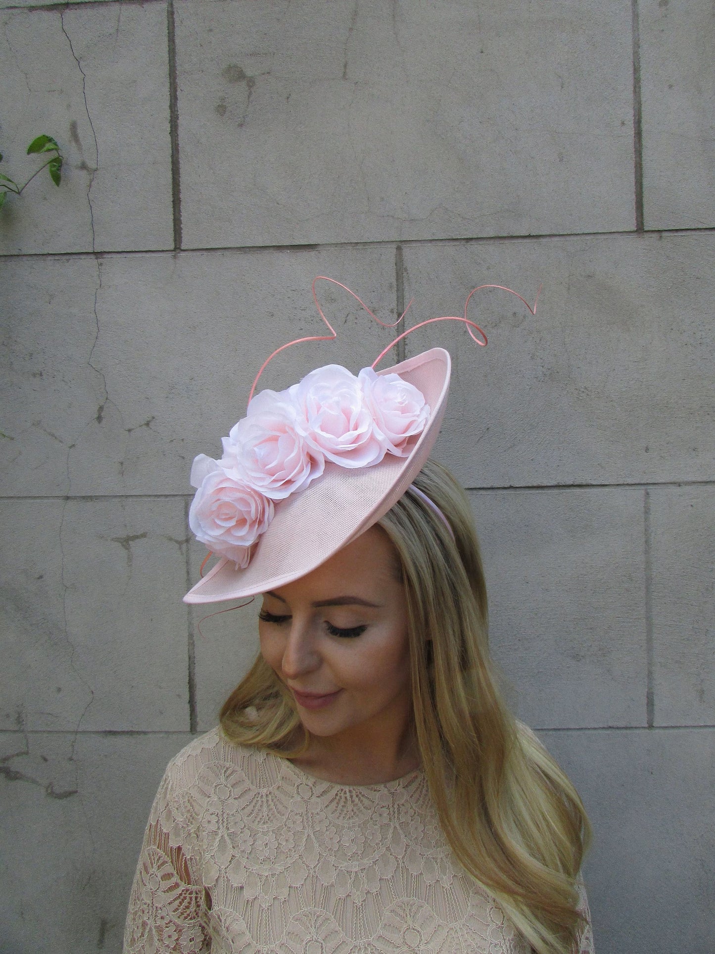 Blush Pink Rose Flower Teardrop