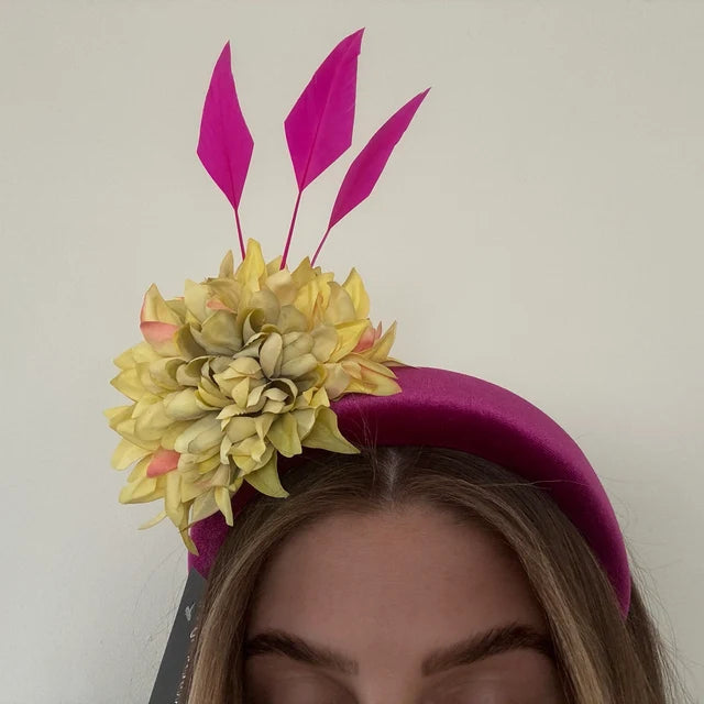 Magenta & Lime Fascinator