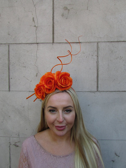 Orange Rose Statement Headband