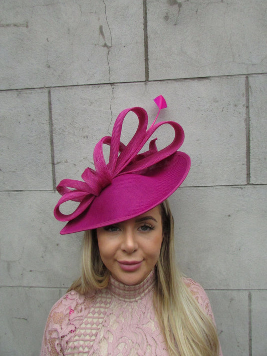 Large Magenta Teardrop Hat