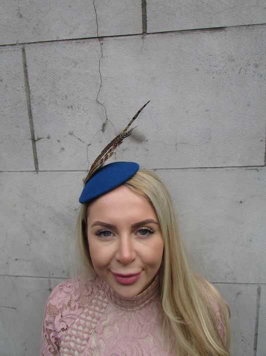 Teal Tweed Pheasant Hat