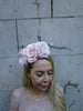 Blush Peach Rose Flower Fascinator