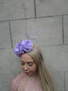 Lilac Rose Flower Headpiece
