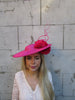 Hot Pink Boater Hatinator with Roses