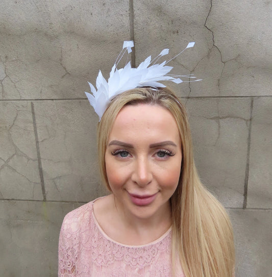 White Feather Headpiece ps-5