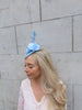 Light Blue Rose Flower Pillbox Hat