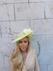 Large Lemon Statement Boater Hat