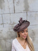 Dark Brown Sinamay Hatinator