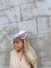 Light Blue & Pink Boater Hat