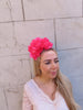 Fuchsia Peony Flower Fascinator