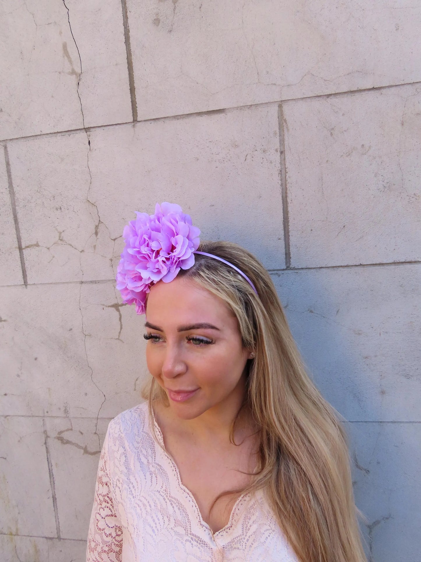 Large Lilac Peony Headpiece