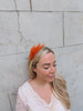 Rust Feather Fascinator Thin Headband Wedding Races
