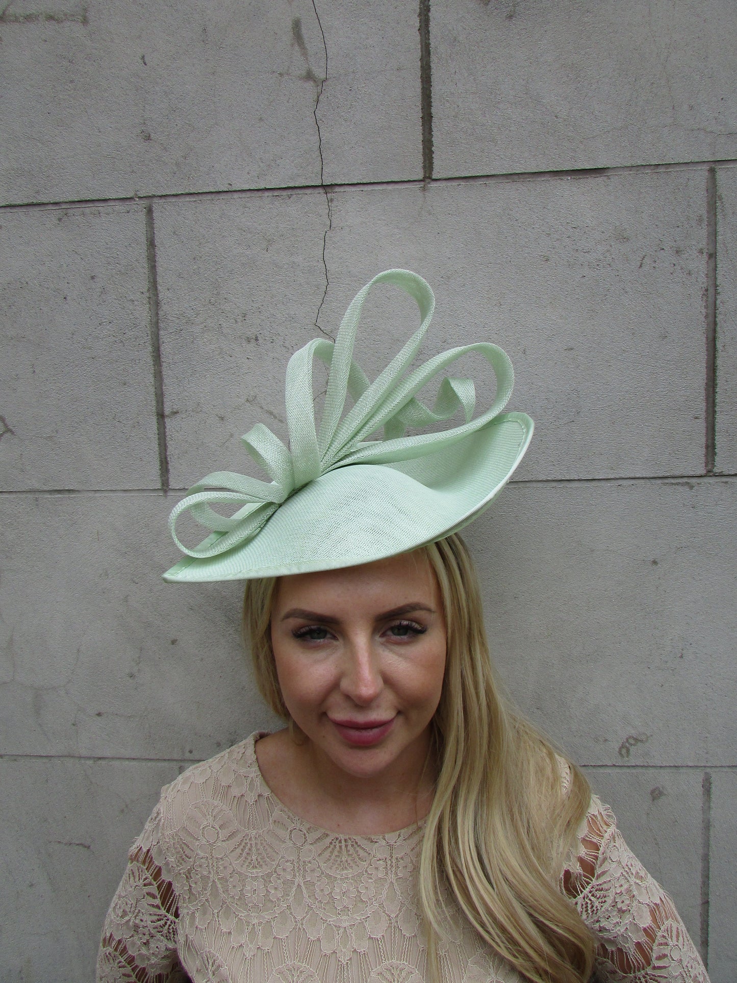 Large Mint Green Teardrop Hat