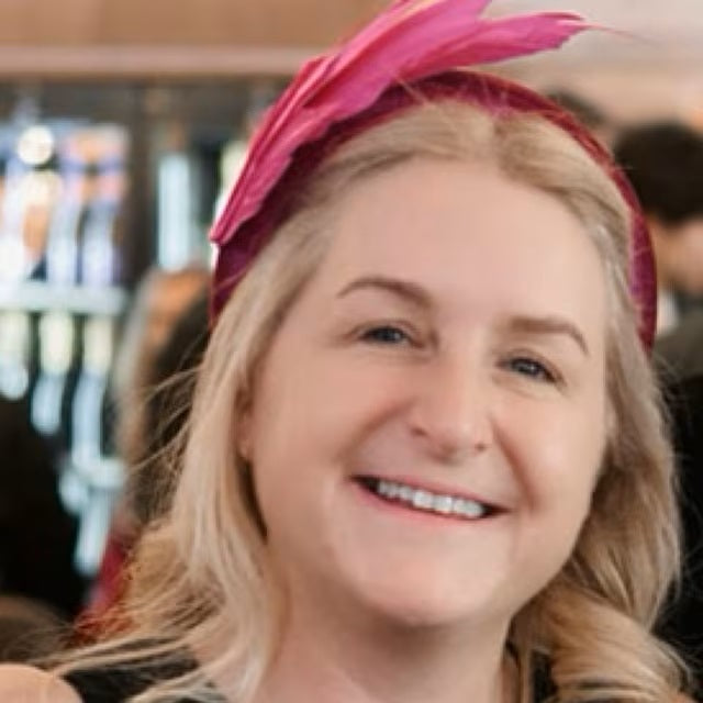 Magenta Feather Headpiece