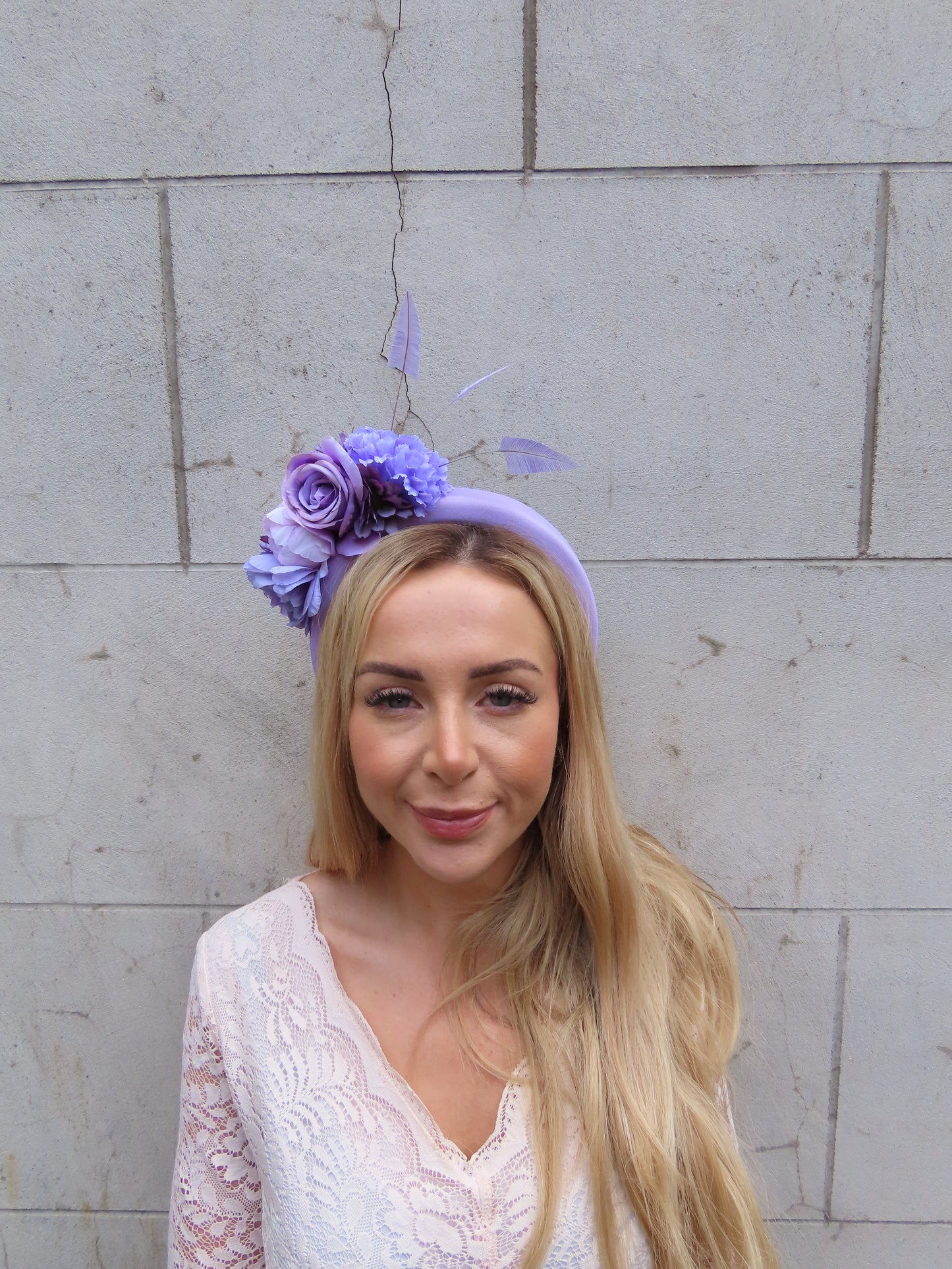 Lavender Flower Fascinator Headband