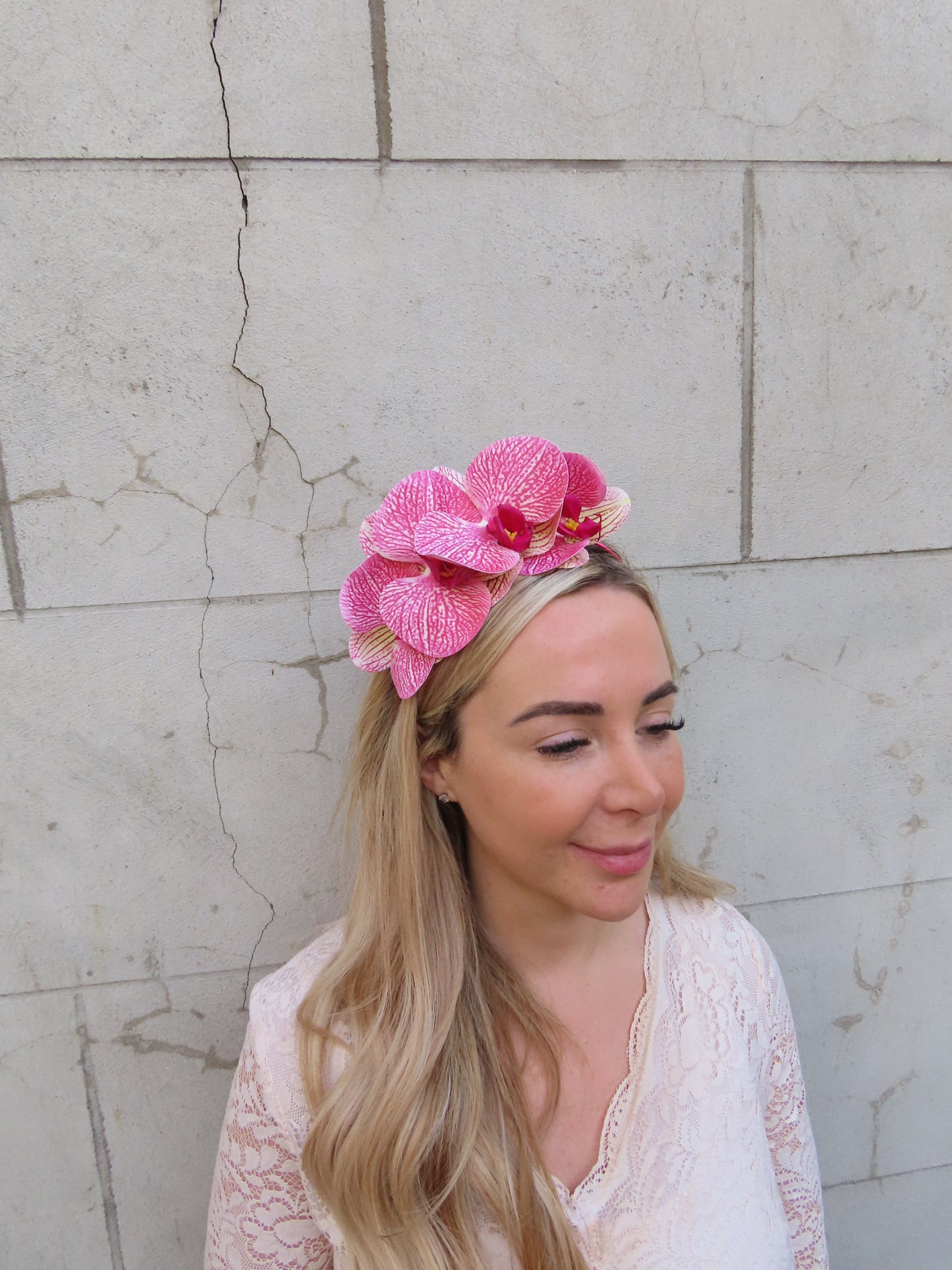 Pink Orchid Headband