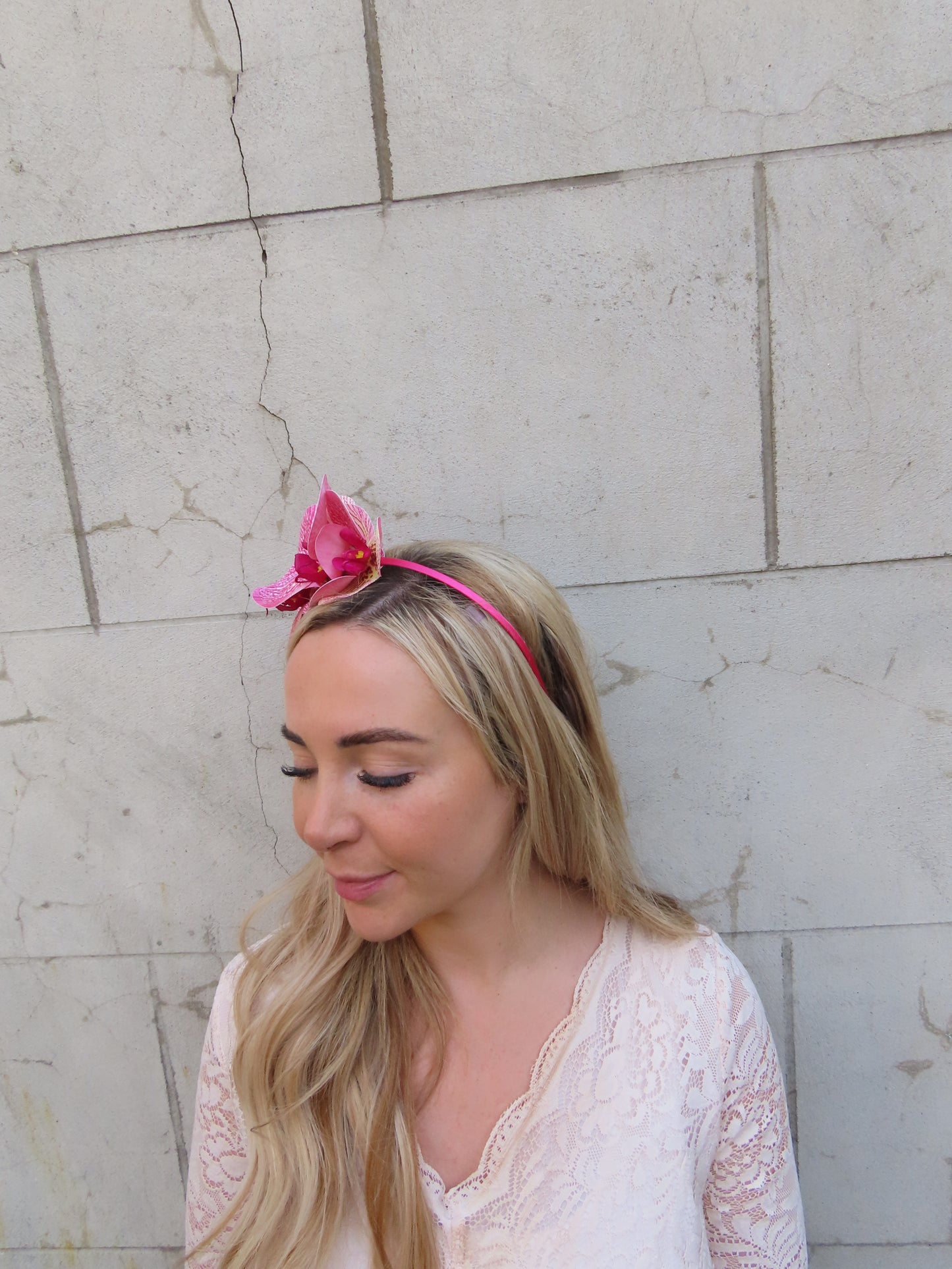 Pink Orchid Headband