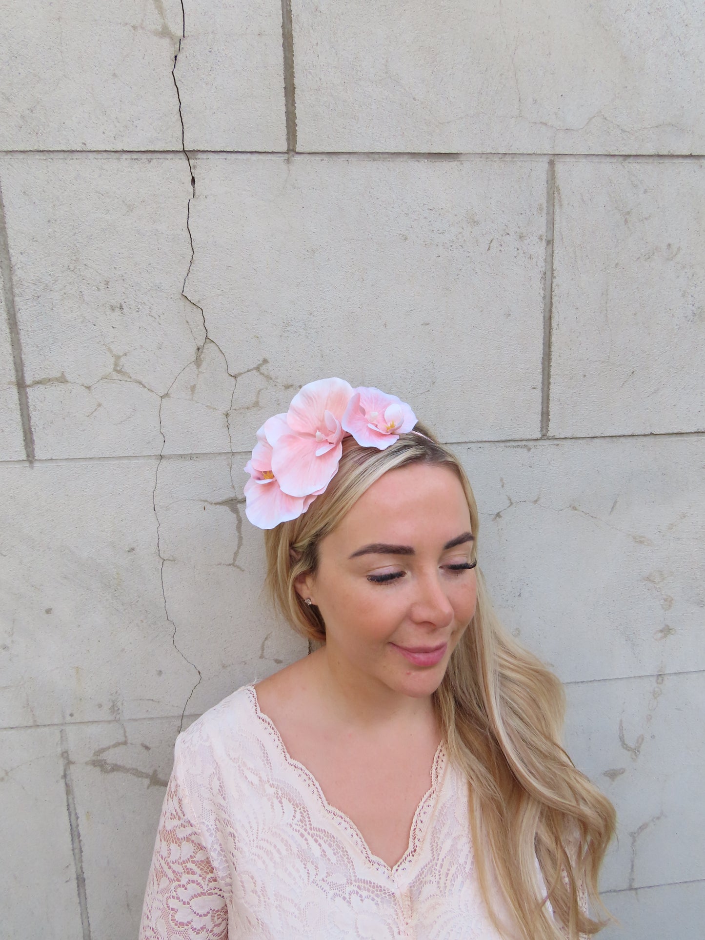 Blush Pink Orchid Headpiece