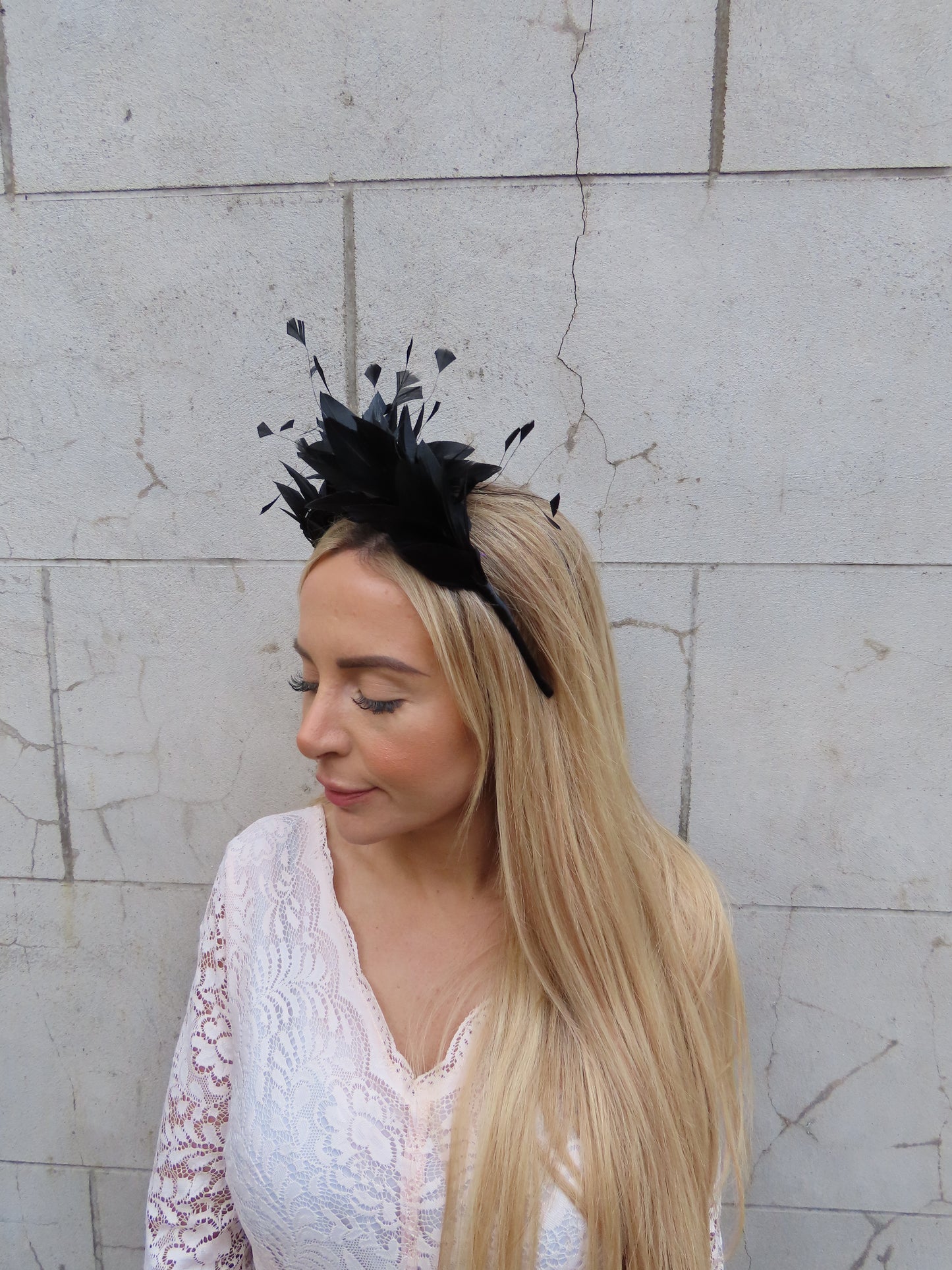 Black Feather Crown Fascinator