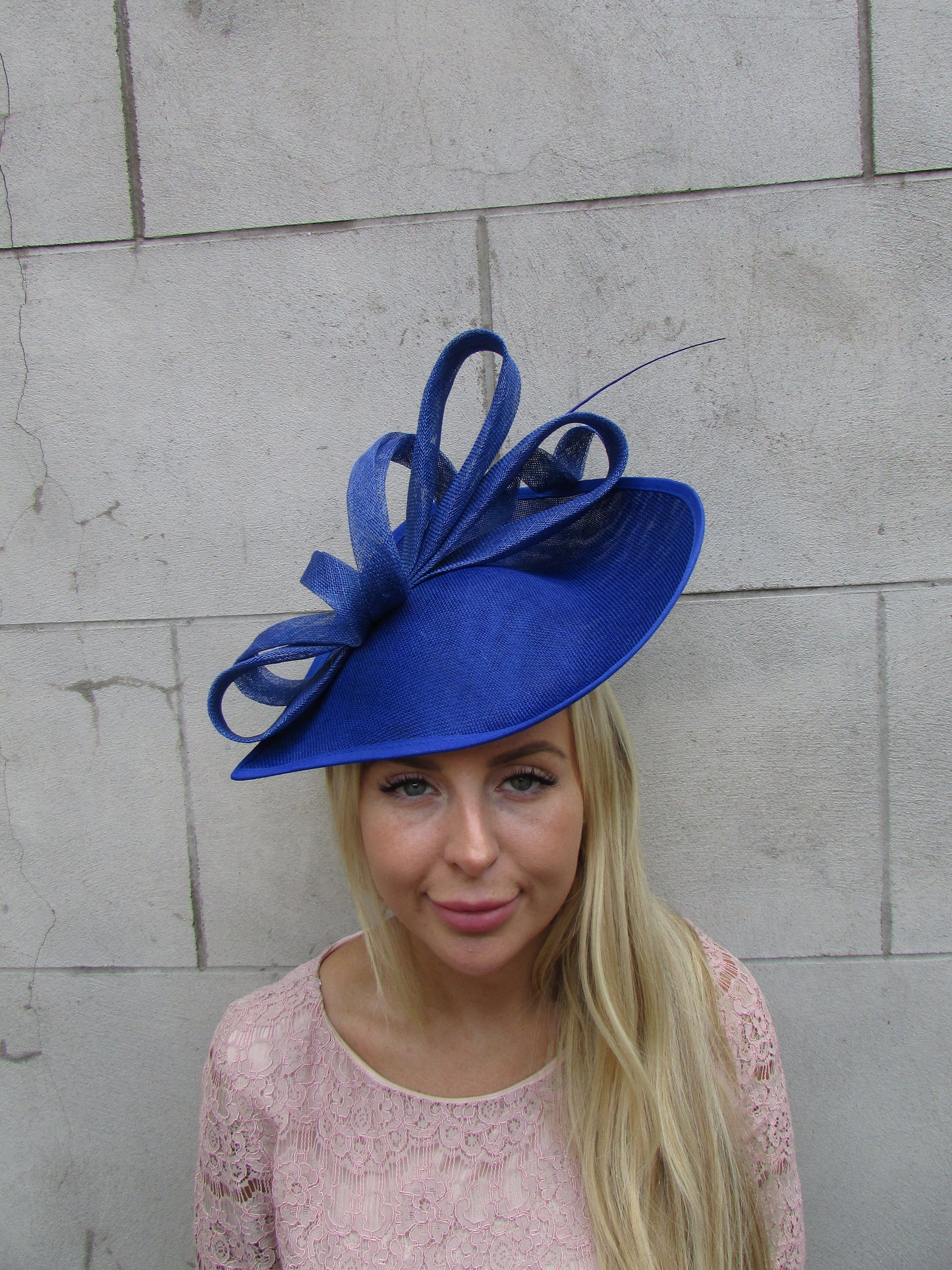 Large Royal Blue Teardrop Hat