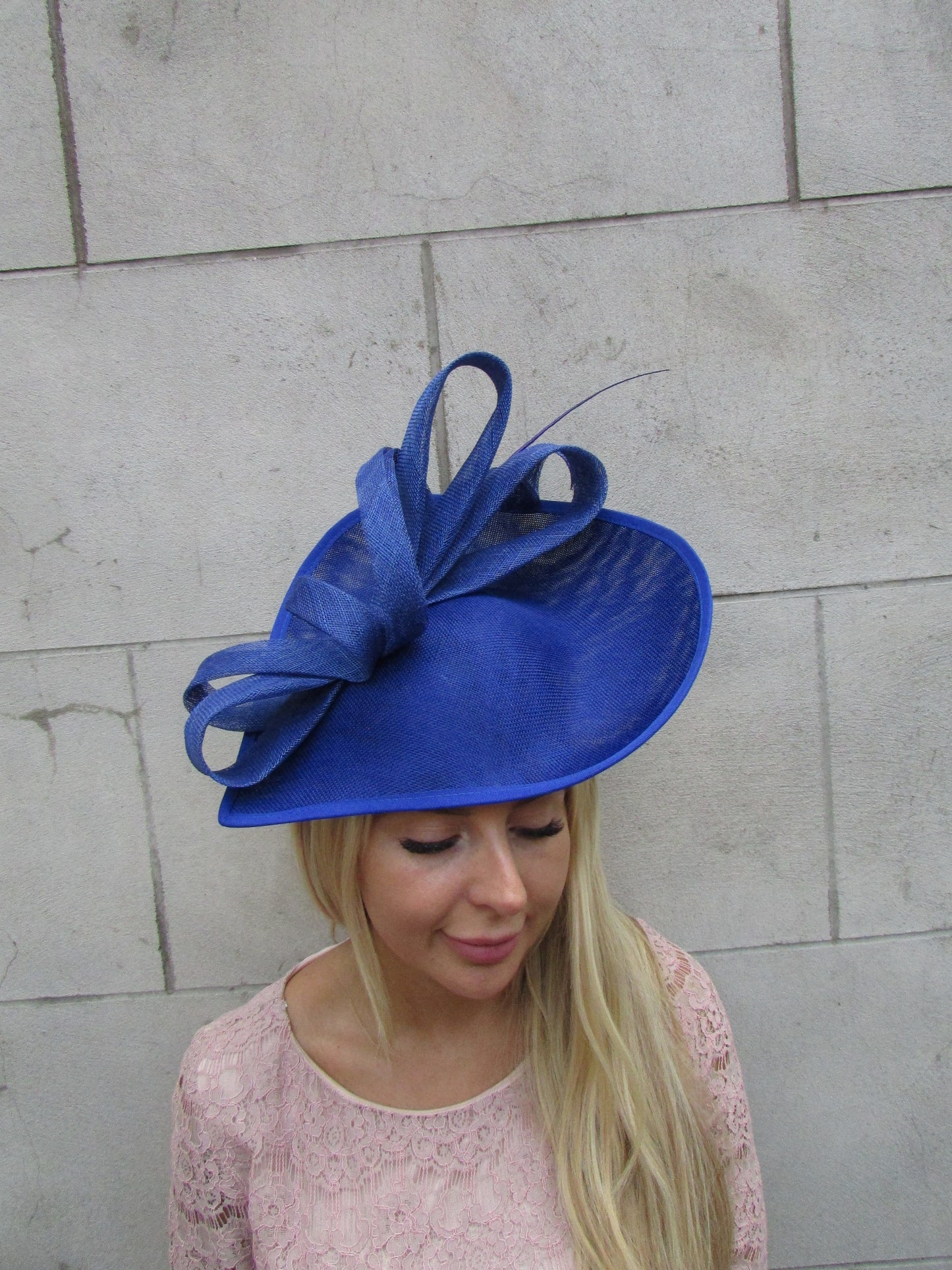 Large Royal Blue Teardrop Hat