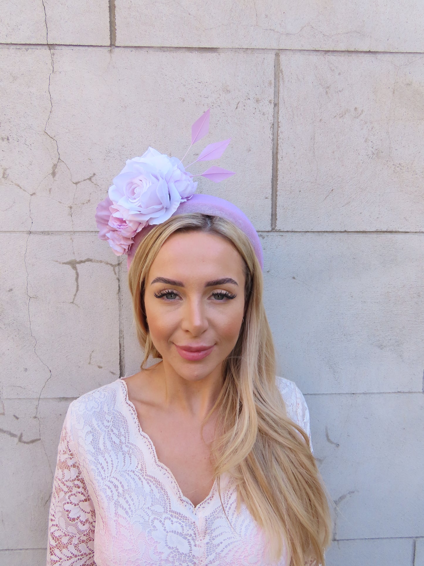 Pale Lilac Flower Fascinator Headband