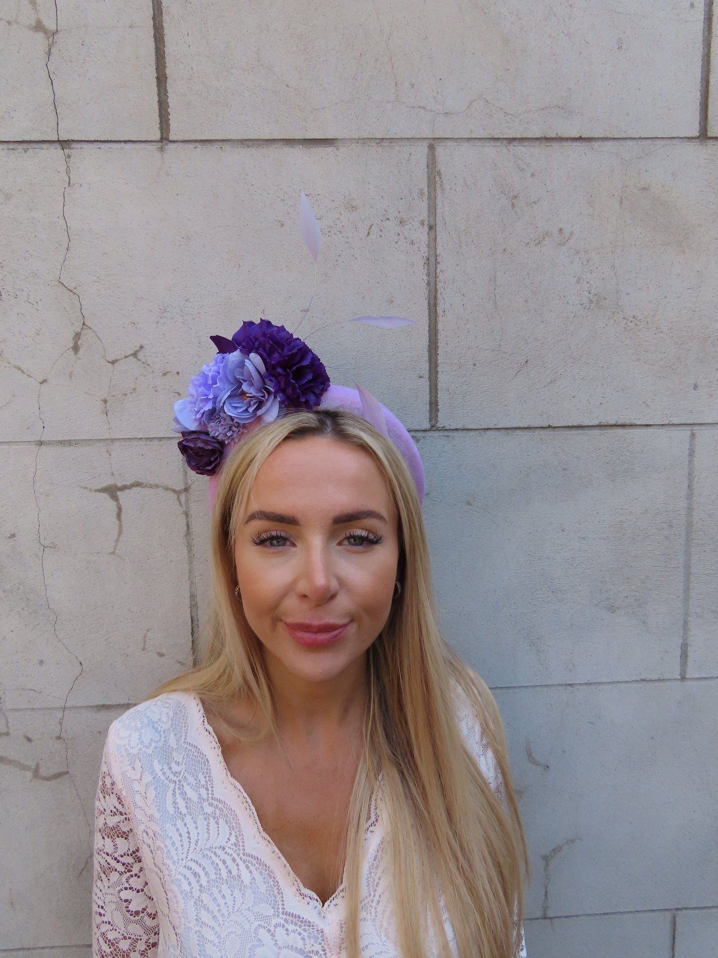 Lilac & Purple Flower Fascinator Headpiece