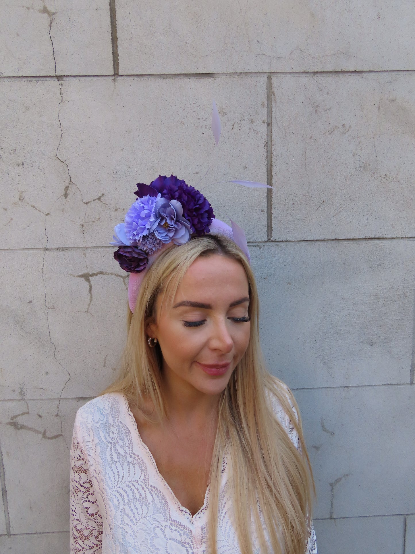 Lilac & Purple Flower Fascinator Headpiece