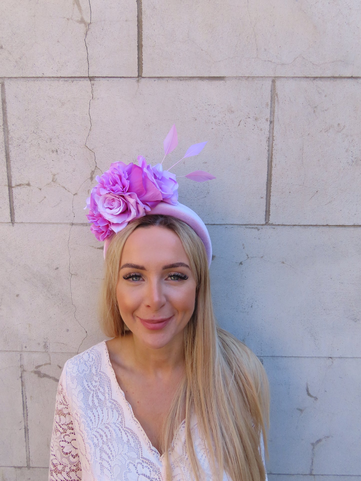 Lilac Mauve Flower Fascinator Headpiece