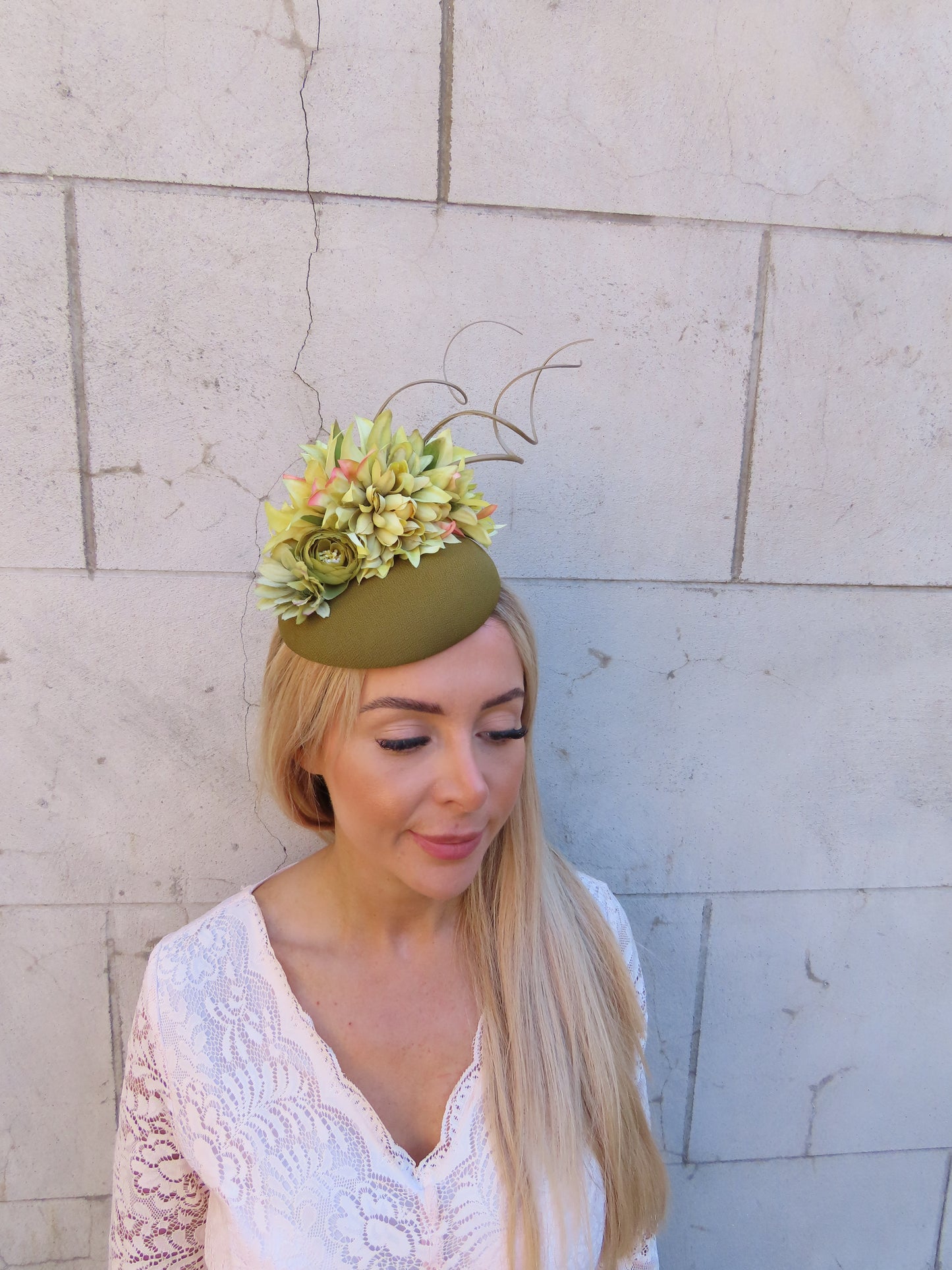 Chartreuse Pillbox Hat Fascinator