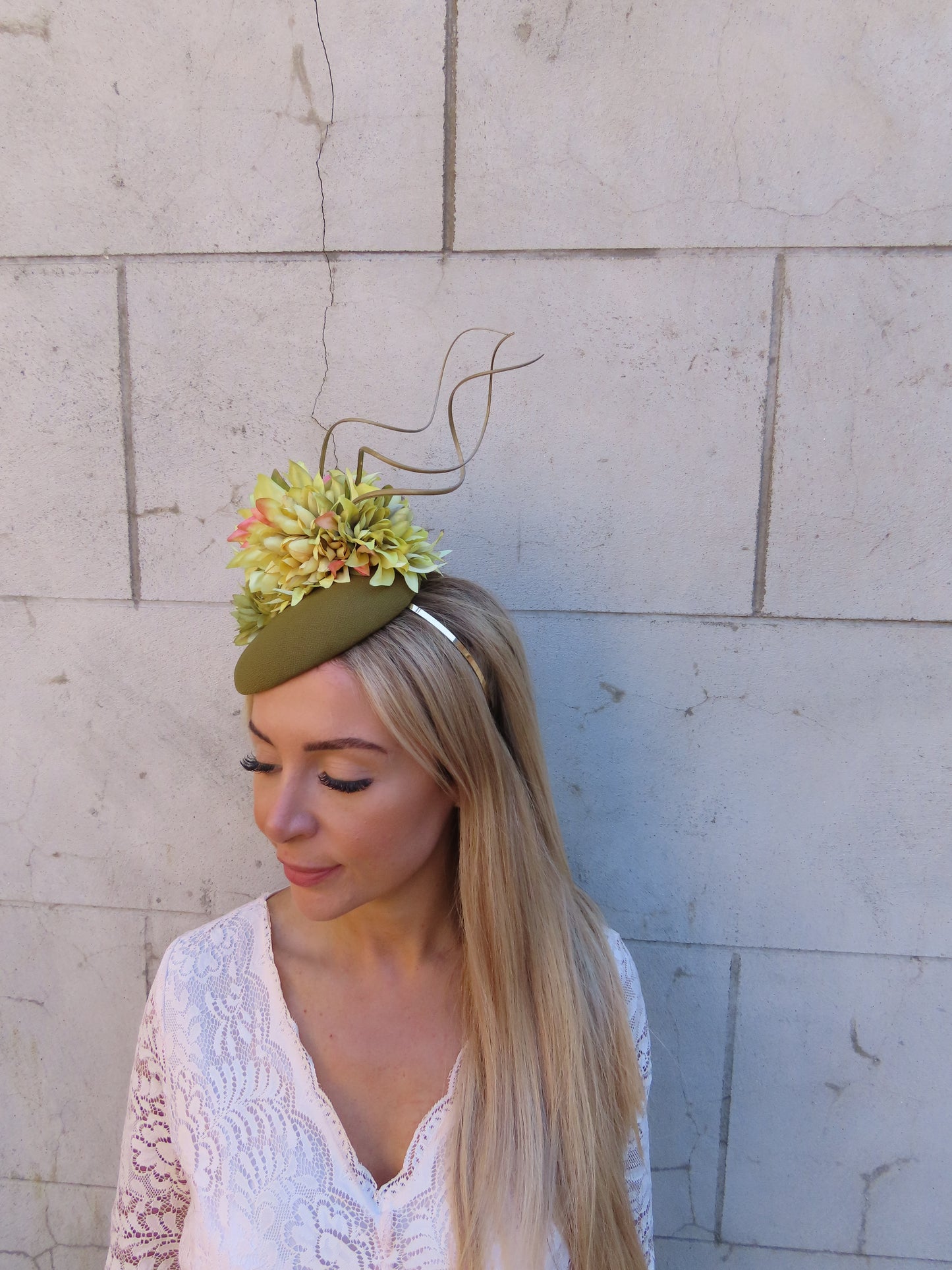 Chartreuse Pillbox Hat Fascinator