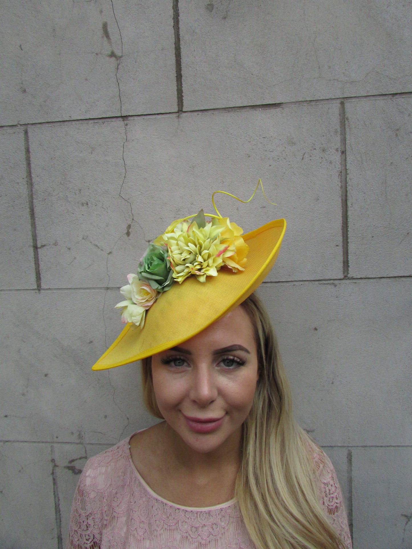 Yellow Chartreuse & Green Teardrop Hat