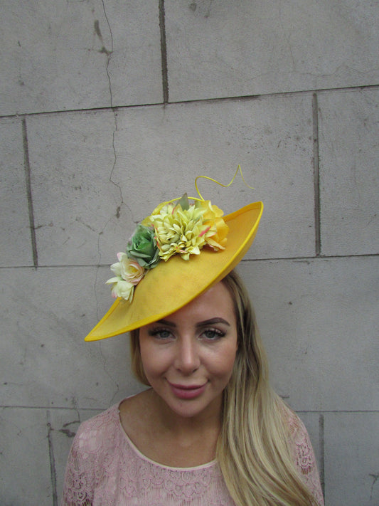 Yellow Chartreuse & Green Teardrop Hat