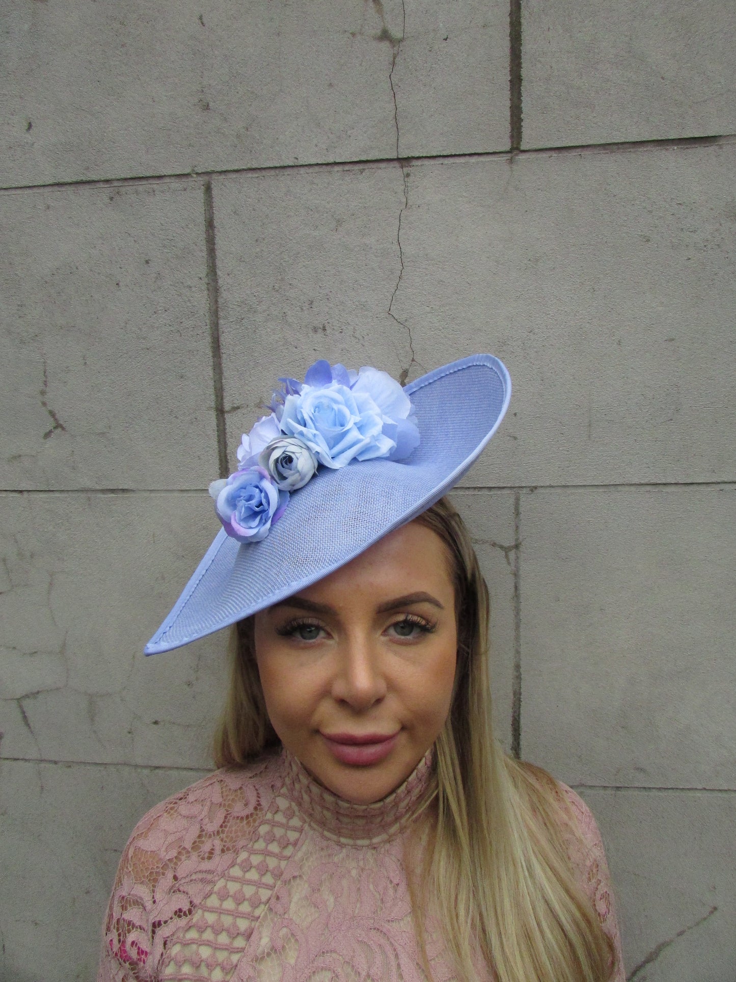 Large Cornflower Blue Teardrop Hatinator