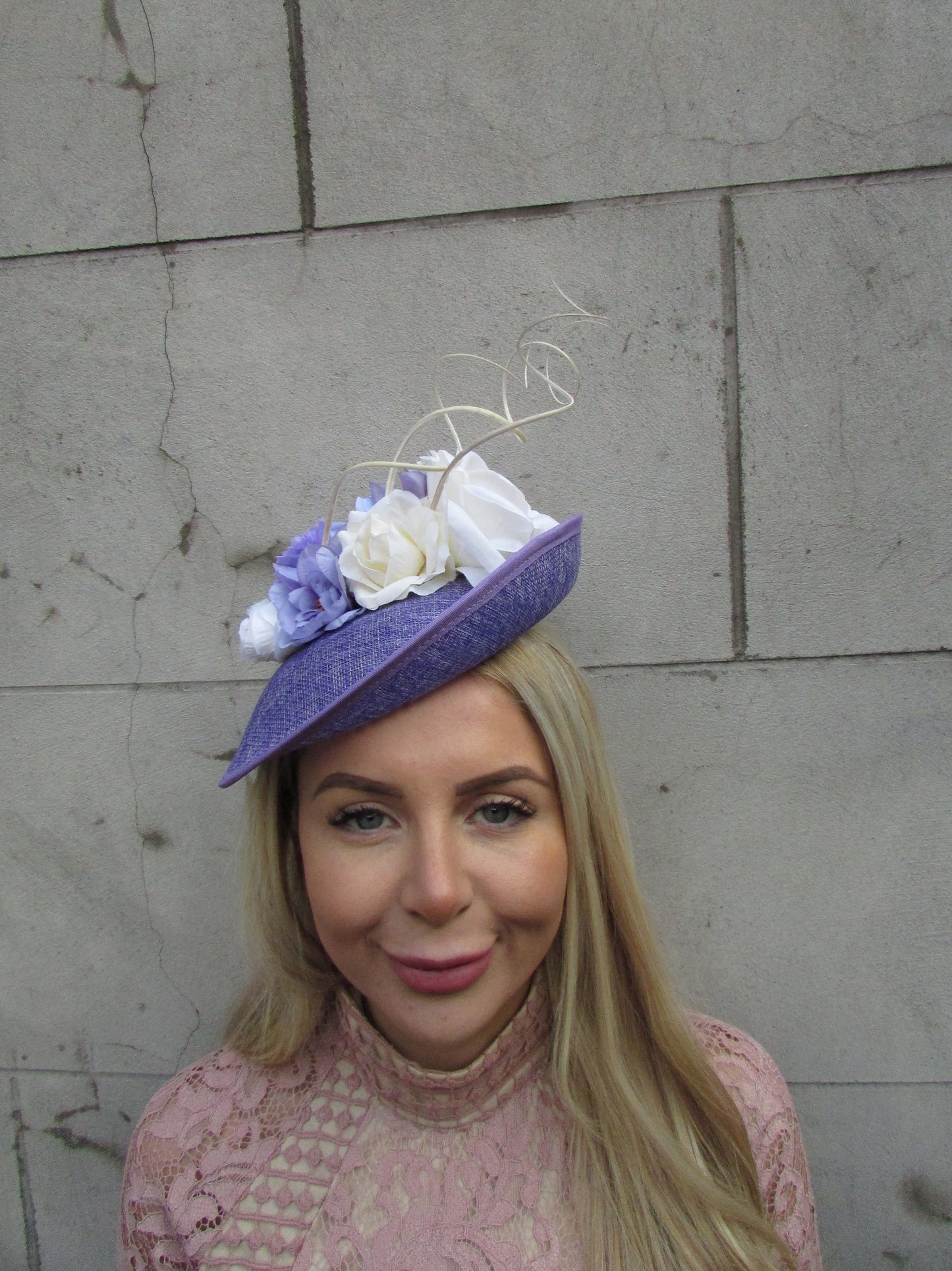 Lavender & Cream Flower Hatinator