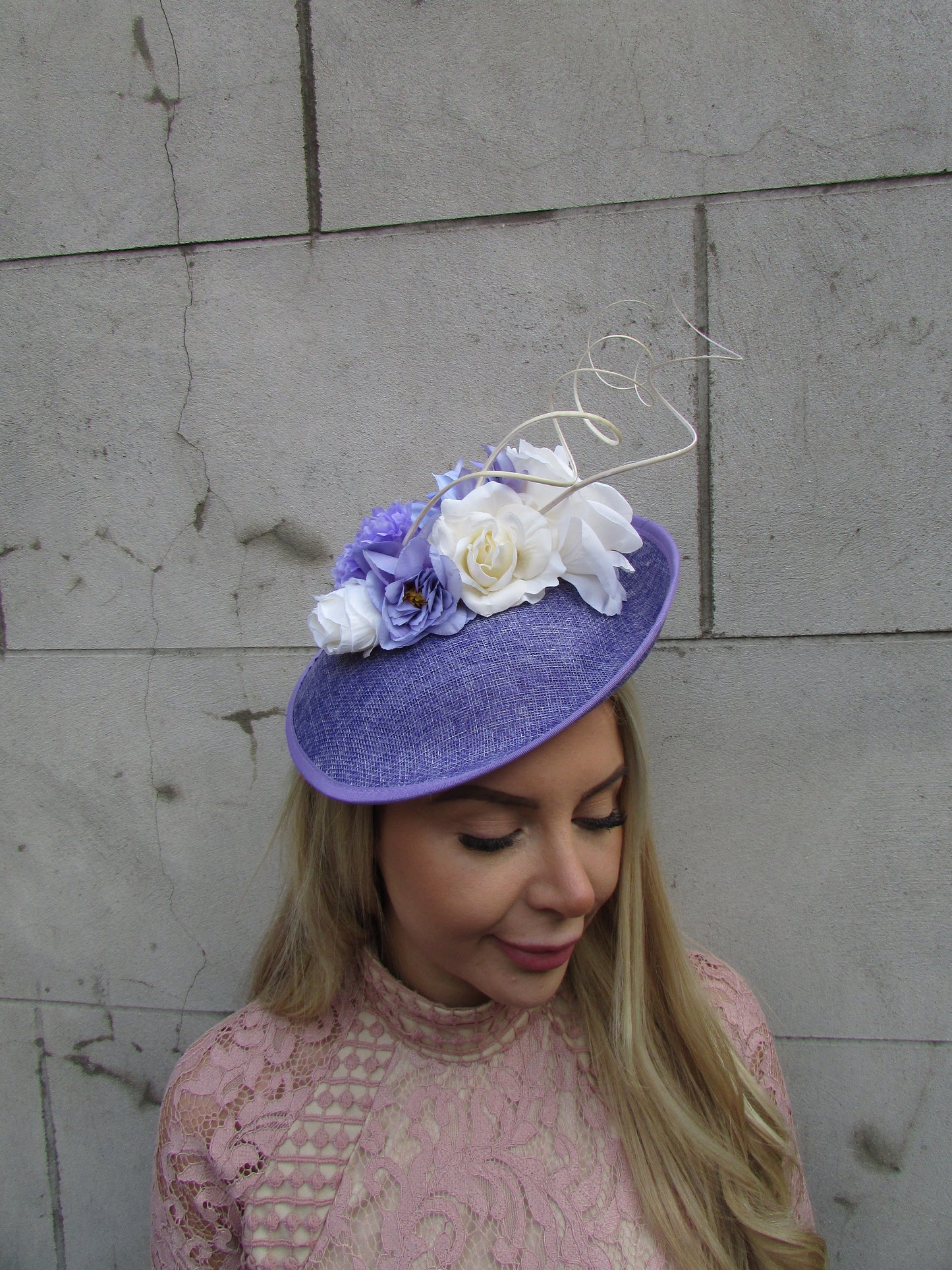 Lavender & Cream Flower Hatinator
