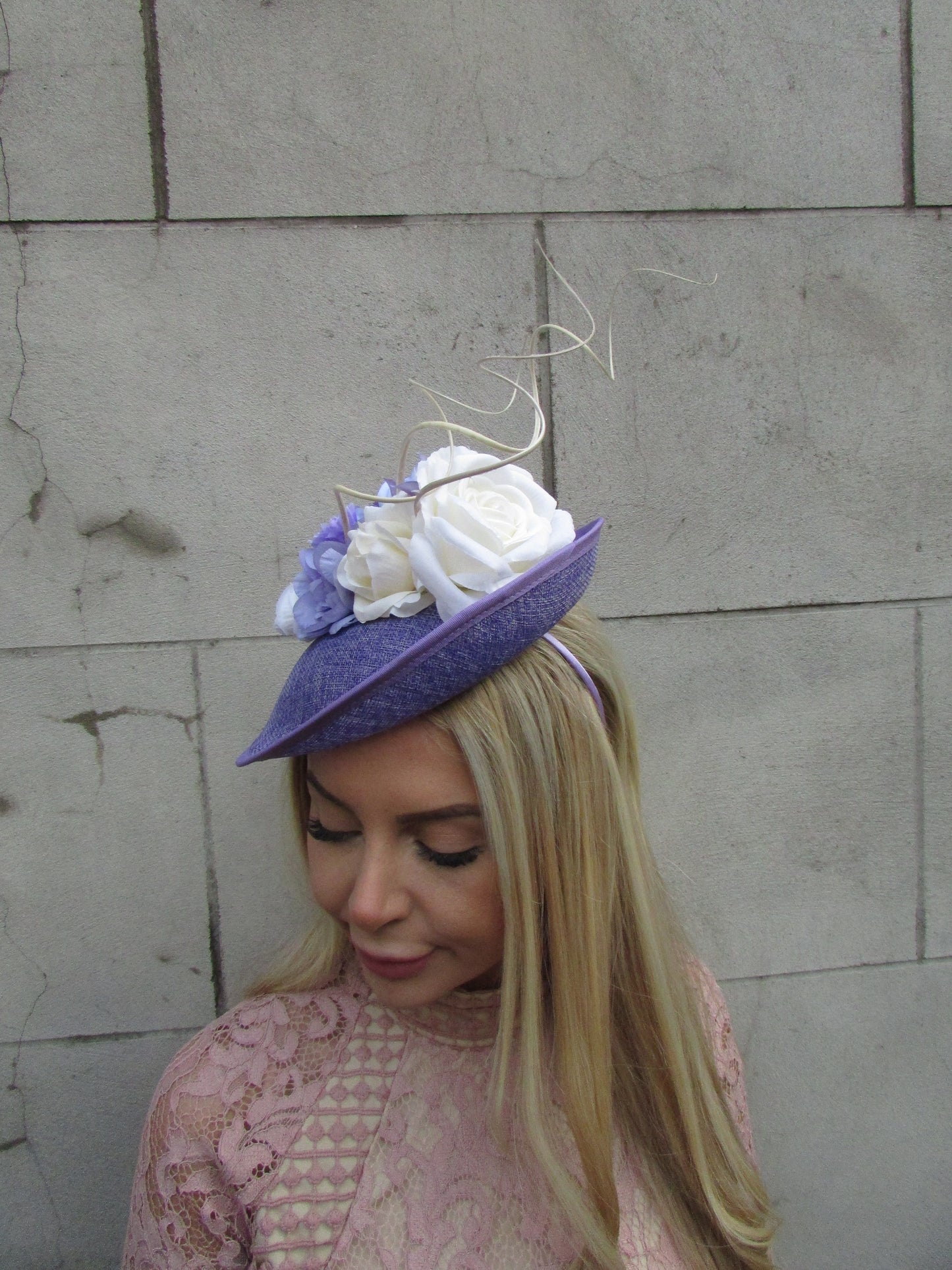 Lavender & Cream Flower Hatinator