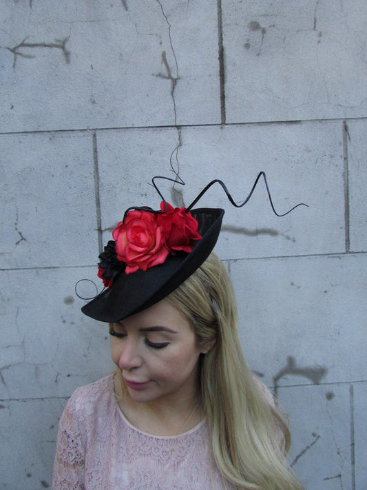 Black Orange & Red Large Hatinator