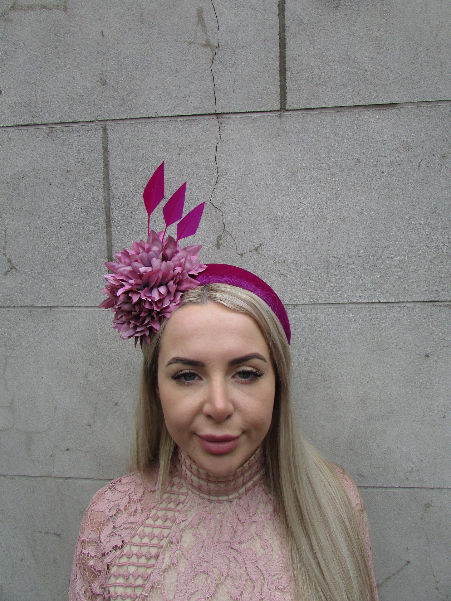Magenta Dewberry Fascinator