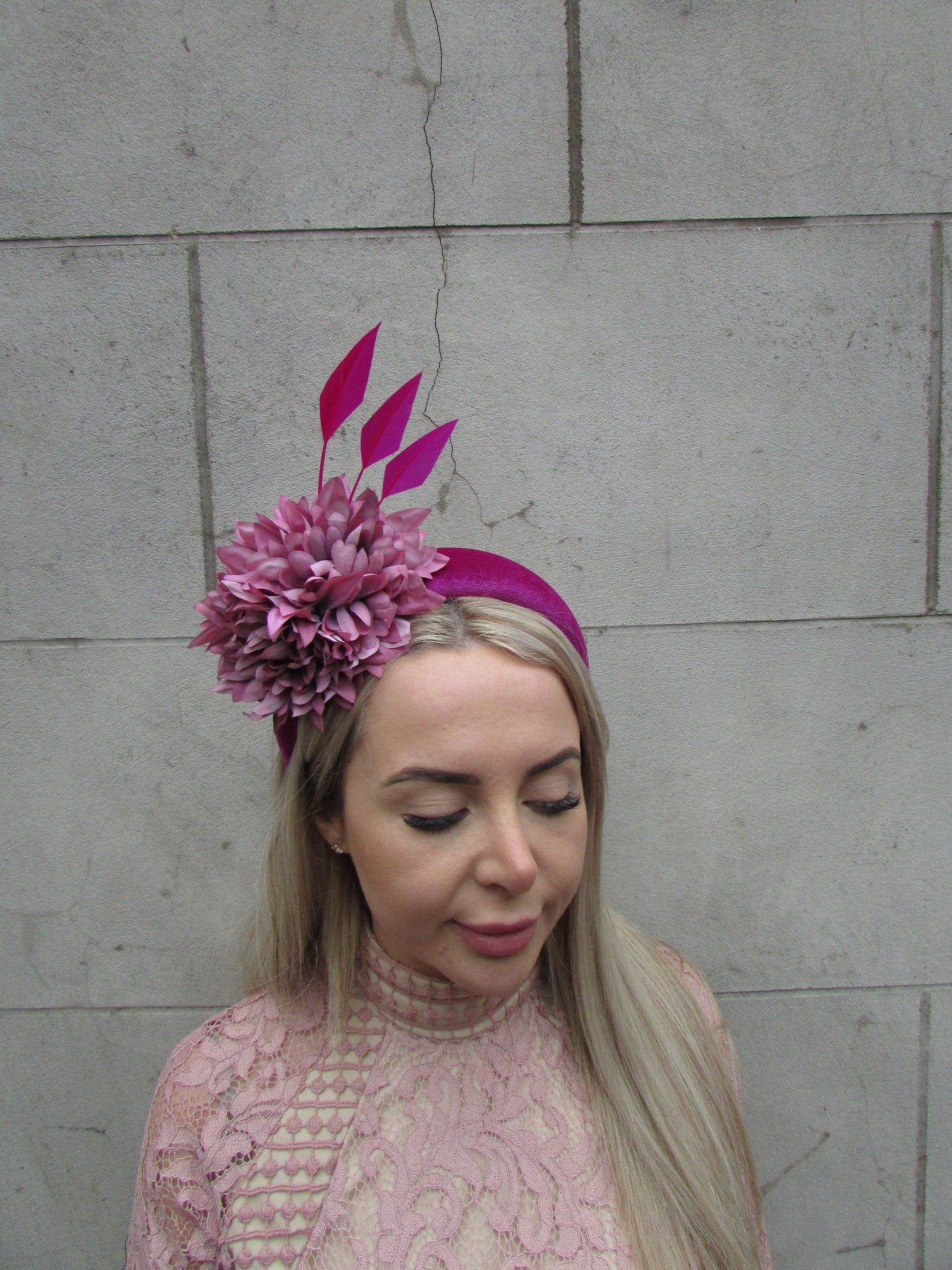 Magenta Dewberry Fascinator